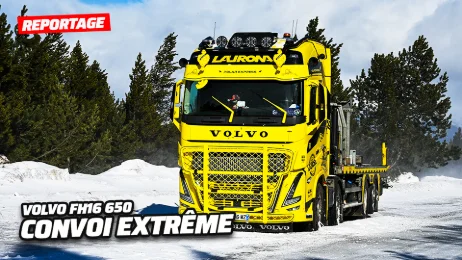 Transport hors norme en montagne : au volant d’un Volvo FH16 650 !